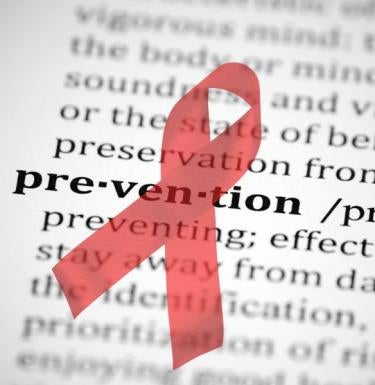 prevention dictionary definition with AIDS ribbon